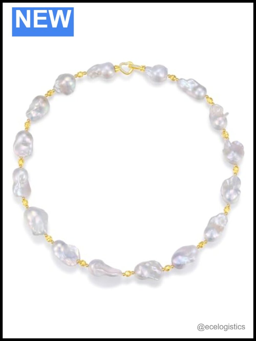 Freshwater Baroque Pearl Necklace 19.5"